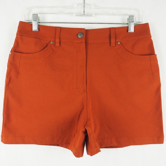 Lululemon Women's City Sleek High-Rise 5 Pocket Short 4" Dark Terracotta Size 30 - Picture 3 of 14